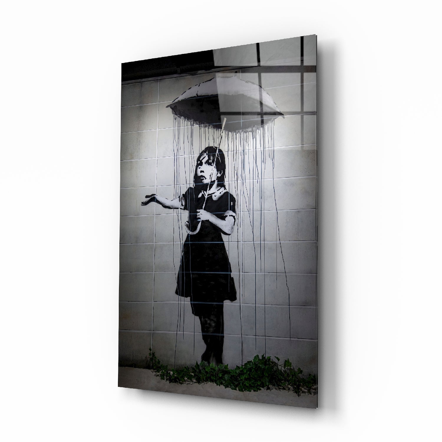 Yağmura Kaçış Cam Tablo | Insigne Art | Üstün Kalite