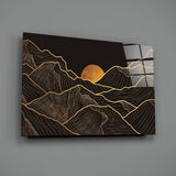 Ay Ve Dağlar Cam Tablo | Insigne Art | Üstün Kalite