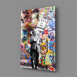 Banksy, Aşk Cam Tablo | Insigne Art | Üstün Kalite