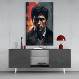 Al Pacino Glass Wall Art  || Designers Collection