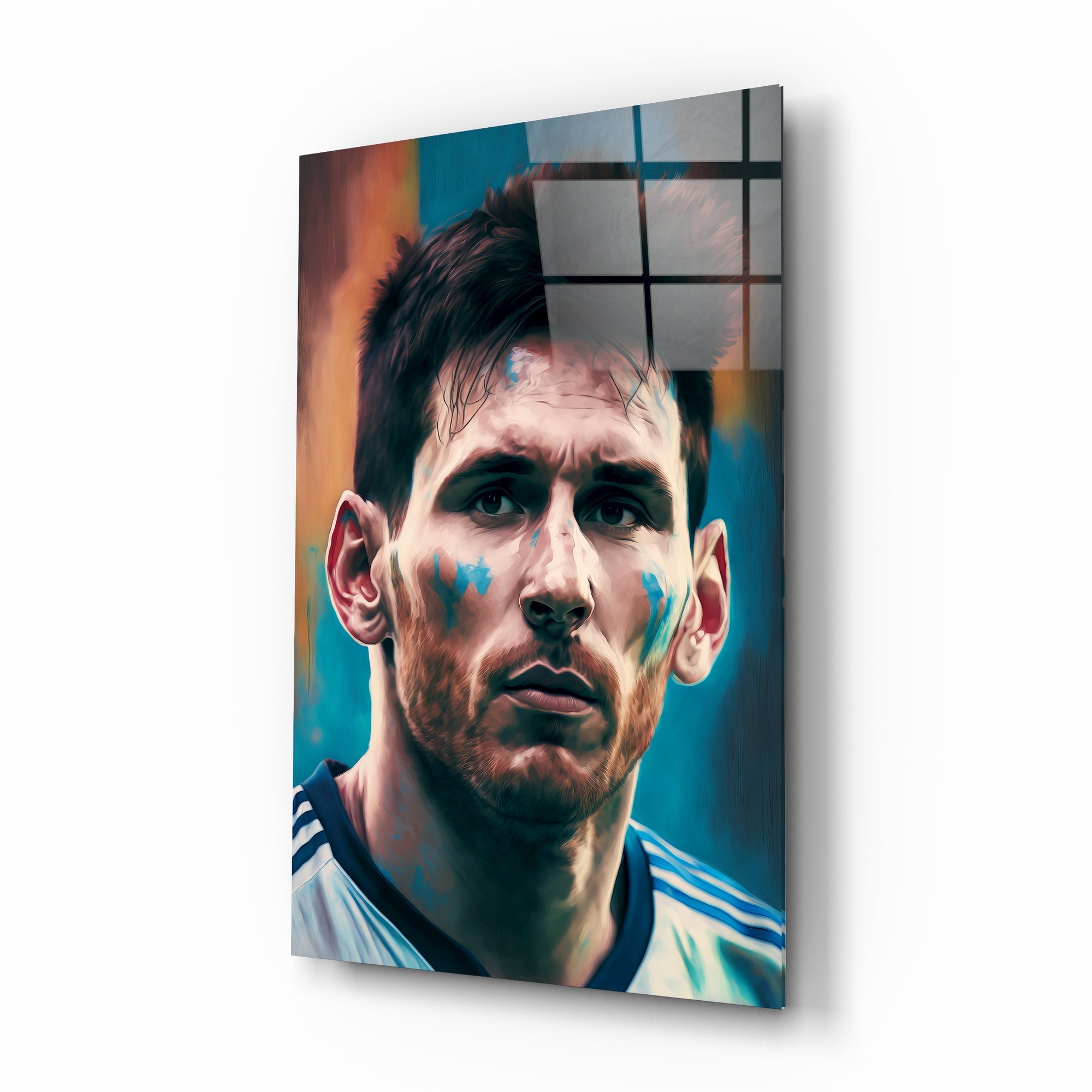 Messi Glass Wall Art  || Designers Collection