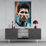 Messi Glass Wall Art  || Designers Collection