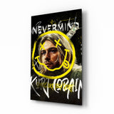 Kurt Cobain Glass Wall Art || Designers Collection