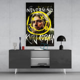 Kurt Cobain Glass Wall Art || Designers Collection