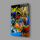 Style of Jean-Michel Basquiat Glass Wall Art || Designers Collection