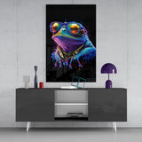 Cool Frog Glass Wall Art || Designers Collection