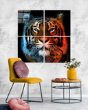 Tiger Quadro Glass Wall Art