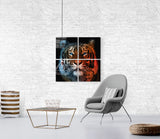 Tiger Quadro Glass Wall Art