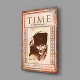 Atatürk Time Dergi Kapağı Cam Tablo